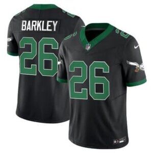 Mens Youths Kids Womens Saquon Barkley Stitched Black Vapor Jersey